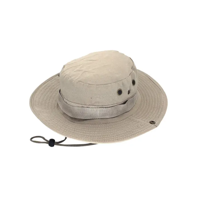 chapeaux de camping beige