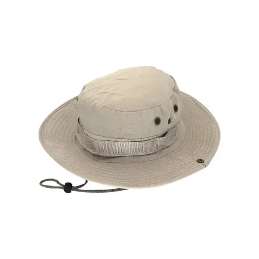 chapeaux de camping beige