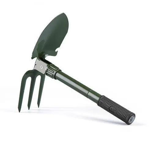 Pelle Pioche De Camping Pliante Avec Boussole Et Étui